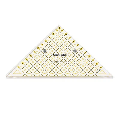 Imagen de Prym Flottes Dreieck 1/2 Quadrat Inch Omnigrid Triangle Ruler, Transparent