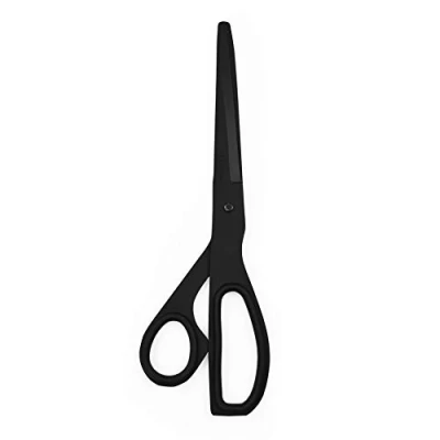 Imagen de Legami Tijeras de acero inoxidable, corte preciso y limpio, 6,5 x 20 cm, excelente duración rendimiento corte, color negro