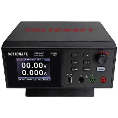 Imagen de VOLTCRAFT DSP 6010 Fuente de alimentación Laboratorio Ajustable (0 60 V, 0 10 A, 300 W, USB 2.0, Hembra A Control Remoto, Número Salidas 1
