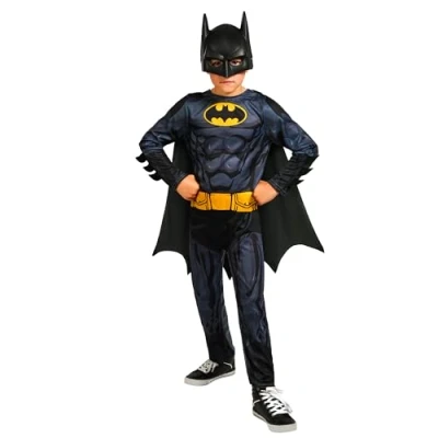 Imagen de Rubies disfraz oficial de DC Batman para niños, superhéroe edad 7 a 8 años