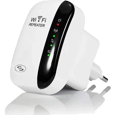 Imagen de GUVGMY Repetidor WiFi, 300Mbps Extensor Amplificador WiFi 2.4GHz con Repertidor/Ap Modo y la función WPS, Señal de Red Puerto Ethernet e Interfaz Alimentación