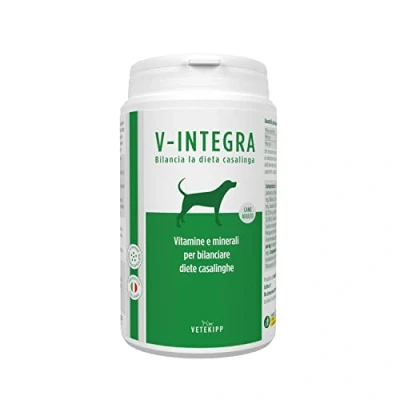 Imagen de V INTEGRA Perro Adulto Suplemento Completo Rico en vitaminas y minerales para la Dieta casera Barf de los Perros 200g Made in Italy