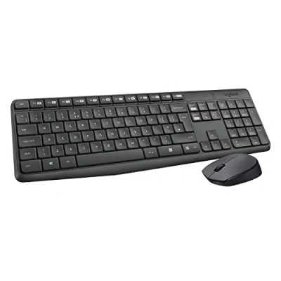 Imagen de Logitech MK235 Combo con Teclado y Ratón Inalámbrico para Windows, Disposición QWERTY Italiano Gris