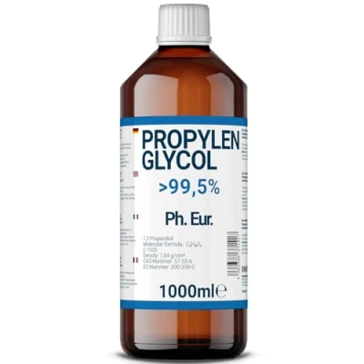 Imagen de 1000 ml de propilenglicol calidad farmacéutica USP, versátil, alta pureza, &gt; 99,5 %, E1520