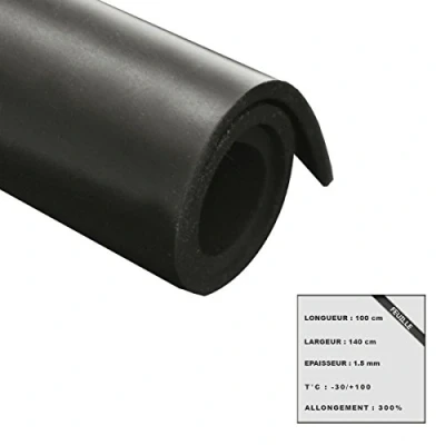 Imagen de Feuille caoutchouc epdm 100x140cm épaisseur 1.5mm