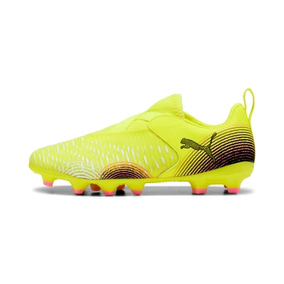 Imagen de Puma Future Match Botas de fútbol con tacos para niños, Talla: 37.5, Yellow alert black sun struck Zapatos