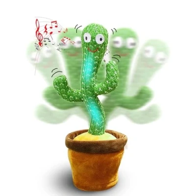 Imagen de Cactus Bailarin, Peluche Parlanchin, Juguete Que Baila y Repite tu Voz, con 120 Canciones, Regalos para Niños
