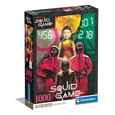 Imagen de Clementoni Games Netflix Squid Game 2 Puzzle De 1000 Piezas, Rompecabezas Adultos, Entretenimento, 39859, Multicolor