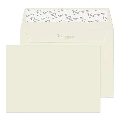 Imagen de Blake Business C6 35154 Sobres tipo cartera con cierre autoadhesivo (114 x 162 mm, 120 g/m², 25 unidades), color blanco