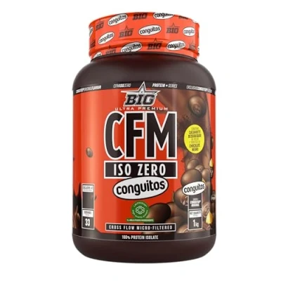 Imagen de BIG Proteina Isolada Proteinas Whey para Masa Muscular Protein Isolate Proteína en Polvo Materia Prima Premium Sin Grumos, Baja Lactosa, Azúcares Añadidos (1Kg, Conguitos)