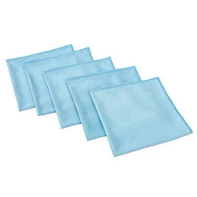 Imagen de The Rag Company Paquete de 5 Toallas Profesionales Coreanas 70/30 Microfibra para Ventana, Vidrio, Espejo y Cromo, sin Pelusas, Rayas