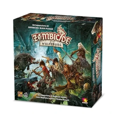 Imagen de Asmodee Zombicide Black Plague: Wulfsburg, expansión Juego de Mesa, edición en Italiano