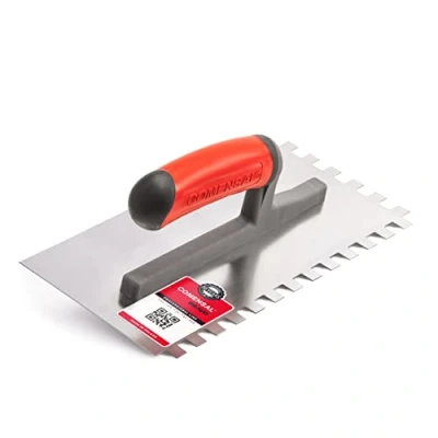 Imagen de COMENSAL® Llana Dentada Inox TD Peine para Colocación de Baldosas Mango Ergonomico Espátula Made in EU 10x10 mm