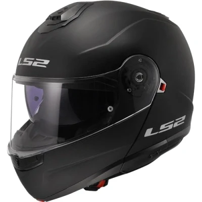 Imagen de LS2, Casco Moto Modular Strobe II Matt Black, L