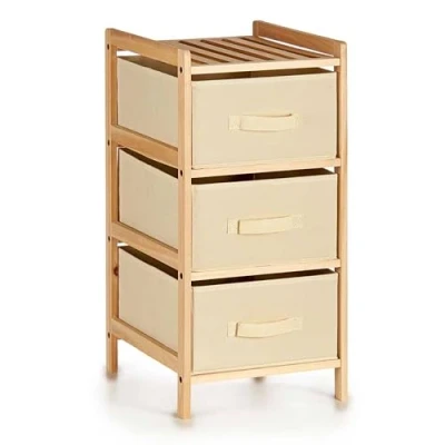 Imagen de Mueble ancho 3 cajones color crema colección KIPIT