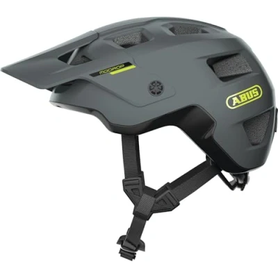 Imagen de ABUS MTB casco MoDrop de bicicleta robusto con buena ventilación para ciclistas montaña ajuste individual hombres y mujeres gris mate, M