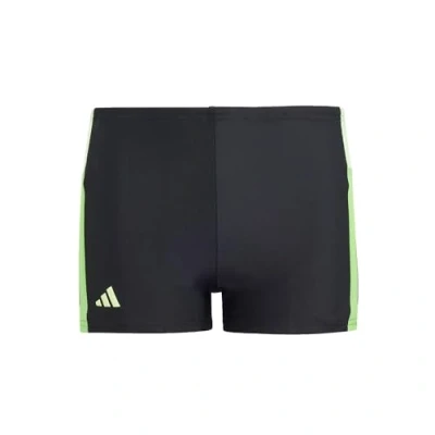 Imagen de adidas Bóxer de natación 3 Rayas para niños, 4 años, Negro, 18 Meses