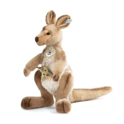 Imagen de Steiff 064623 Kango Canguro y cría de Peluche (40 cm)