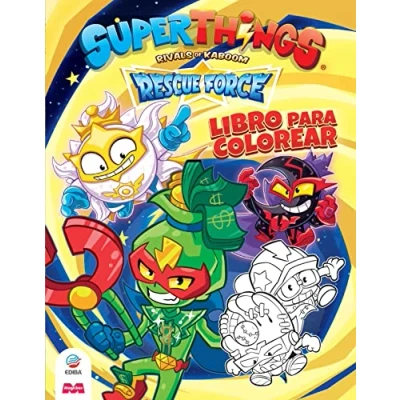 Imagen de Libro para colorear Superthings Rescue Force España