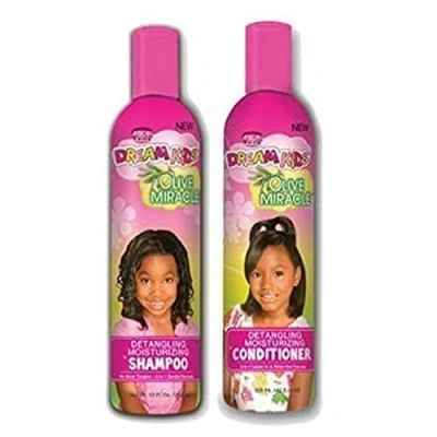 Imagen de African Pride Dream Kids Olive Miracle Detangling Shampoo and Conditioner Combo Set By
