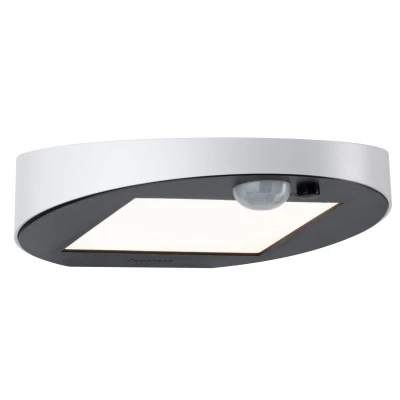 Imagen de Paulmann 94247 Ryse Lámpara solar de pared LED para exteriores 1 bombilla 1,2 W color blanco y plástico 3000 K luz blanca cálida, W.