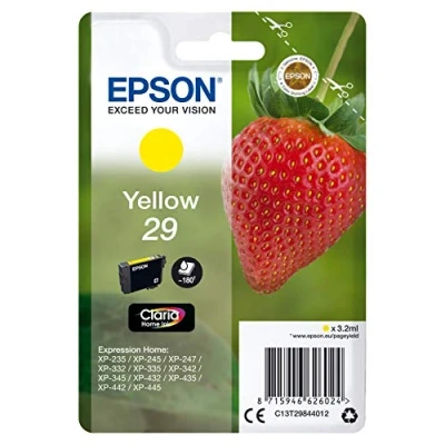 Imagen de Cartucho de tinta Epson 29 Amarillo Expression Home XP 235, 332, 335, 432, 435