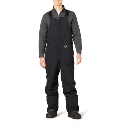 Imagen de Amazon Essentials Peto para la Nieve Aislante y Resistente al Agua Hombre, Negro, S