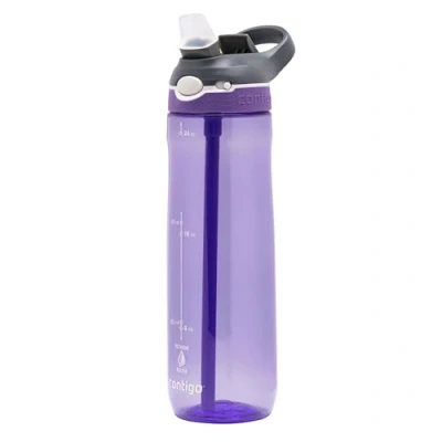 Imagen de Contigo Ashland Autospout Botella Agua con Pajita abatible, 720 ml popote, Unisex Adult, Grapevine