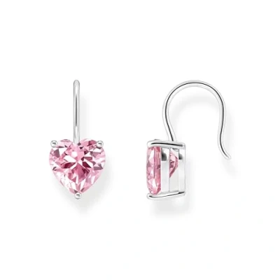 Imagen de Thomas Sabo Pendientes de Plata ley 925 con circonita rosa H2288 051 9, talla única, ley, Circonia cúbica