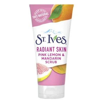 Imagen de St Ives Exfoliante de piel radiante, color rosa limón y naranja (150 ml)