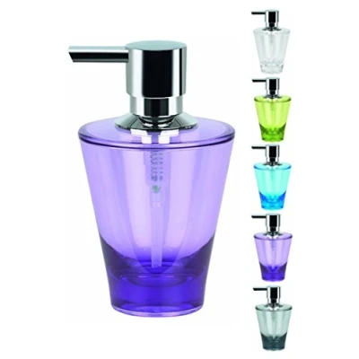 Imagen de Spirella 14,5 x 9,0 8,5 cm, Morado colección MAX Light, Dispensador de jabón líquido, Acrílico