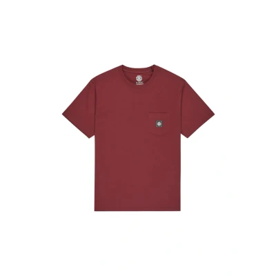 Imagen de Element Icon Label Pocket Camiseta de Manga Corta Hombre Rojo