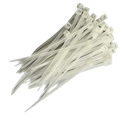Imagen de 50 unidades de alta resistencia blanco reutilizables Bridas 250 mm x 3,6
