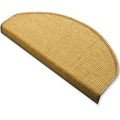 Imagen de Sisal Alfombrillas para peldaños (,, escaleras Alfombra, MA Natural grande, tejida en Natural, Schöner estructura, eingepresster ángulo de un apoyo seguro, colores vivos y maletero humanos animales