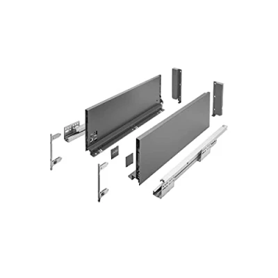 Imagen de GTV Cajón AXISPRO para abrir 500 mm antracita Sistema de cajones Fácil montaje Empuje a Acceso libre Carga hasta 40 kg Altura: 168
