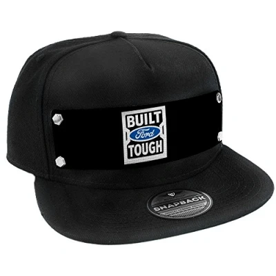 Imagen de Buckle Down Snapback Hat Built Ford Tough Logo2 Black/White/Blue Gorro/Sombrero, Multicolor, Talla única para Hombre