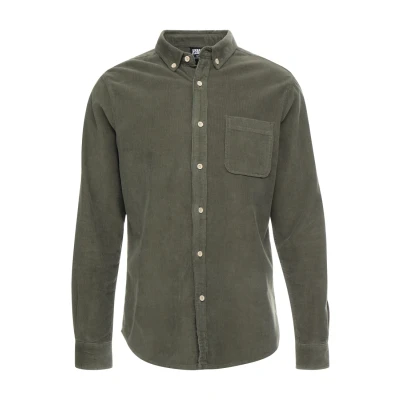 Imagen de Urban Classics Corduroy Camisa, Hombre, Talla: 3XL, Olive