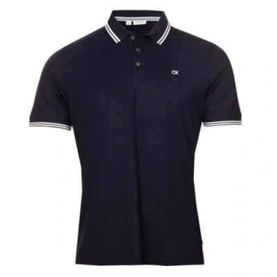 Imagen de Calvin Klein Polo Golf Cuello Acanalado Campus Hombre Punta Azul Marino L