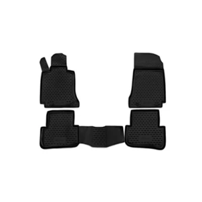 Imagen de Element EXP.NLC.34.27.210 Alfombrillas de Goma Antideslizantes para Mercedes Benz Clase C W204 2007 2014, Color Negro, Passform