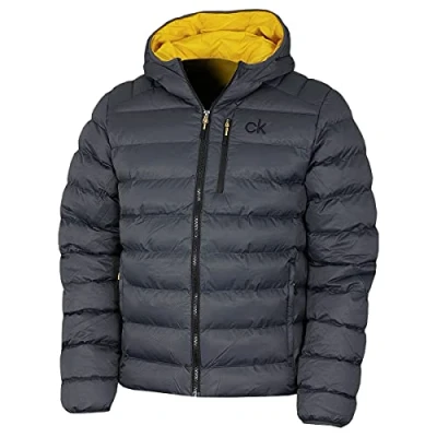 Imagen de Calvin Klein Hombre San Gabriel Tejido Jacquard Acolchado Charcoal M