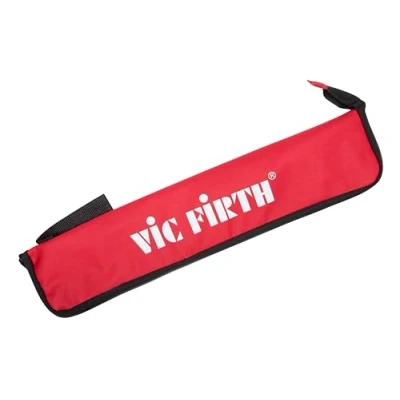 Imagen de Vic FIrth Bolsa Essentials para baquetas color rojo con VF Logotipo