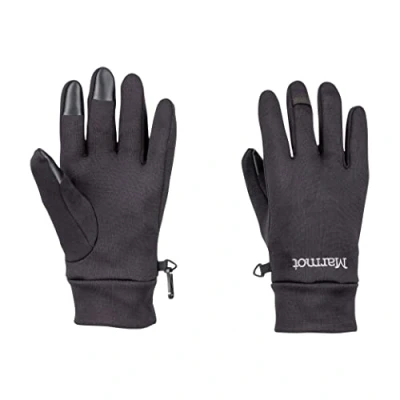 Imagen de Marmot Power Stretch Connect Glove Warm and Water Repellent Touchscreen Gloves Mujer, Black, S