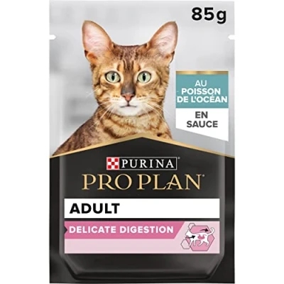 Imagen de Pro Plan Delicate Digestion, Comida húmeda para Gatos, con Pescado de Alta mar, 26 Unidades (26 x 85 g)
