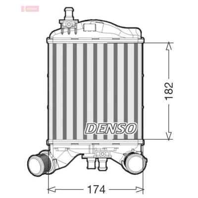 Imagen de DENSO DIT09112 Intercooler Aluminio 152x174x62 ABARTH: 500 / 595 695 Hatchback