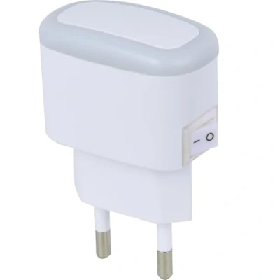 Imagen de Electraline 58313 Lámpara nocturna de presencia con sensor movimiento interruptor, color blanco