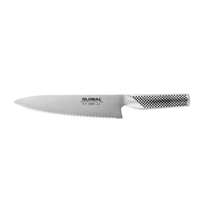 Imagen de Global Knives G 22 Cuchillo de pan festoneado con hoja 20 cm, acero inoxidable CROMOVA 18