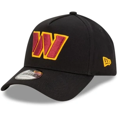 Imagen de New Era Washington Commanders NFL Evergreen Negro Gorra Ajustable del Modelo 9Forty A Frame