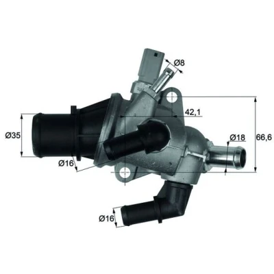 Imagen de MAHLE ORIGINAL TI 158 83 Termostato, refrigerante ALFA ROMEO: 146