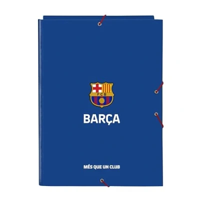 Imagen de F.C. BARCELONA 2ª EQUIPACIÓN Carpeta Folio con 3 Solapas, Ideal para Niños de Diferentes Edades, Cómoda y Versátil, Calidad Resistencia, 26x36.5 cm, Color Azul Granate