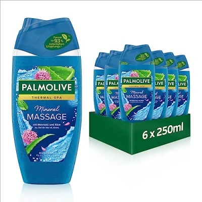 Imagen de Palmolive Gel de Ducha Aroma Sensaciones Mineral Masajes, 6er Pack (6 x 250 ml)